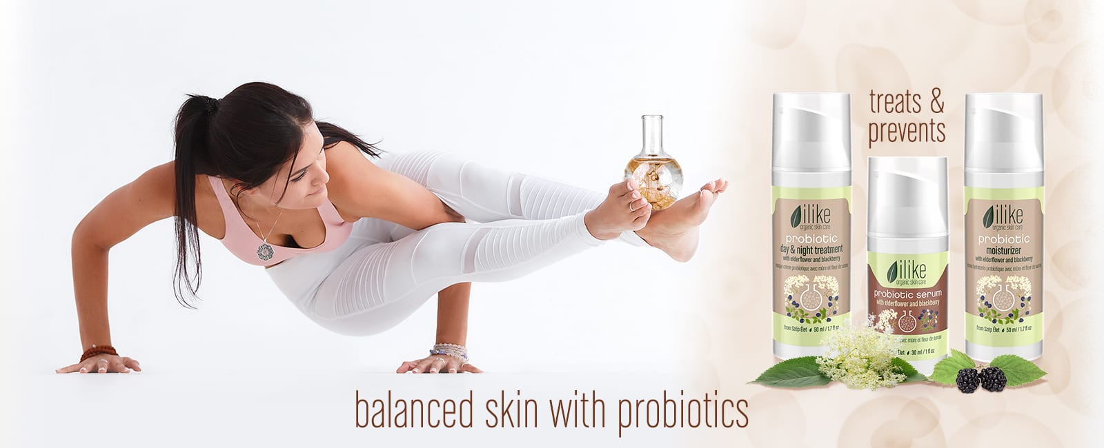 Balanced skin with probiotics